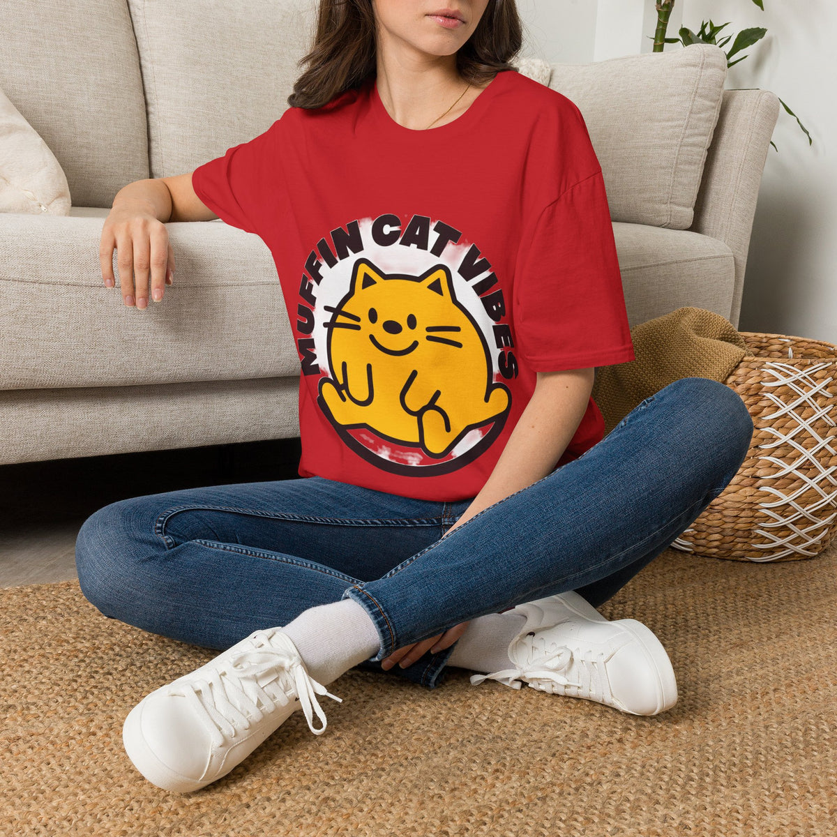 Muffin Cat Vibes Retro Cute Kitten Graphic T-Shirt - Trending Now - September 2026