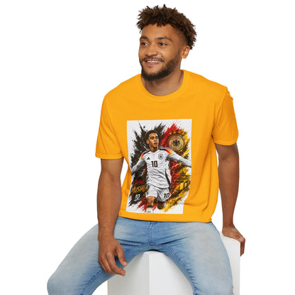 Germany Soccer Player Graphic T-Shirt — Jamal Musiala Germany Jersey Design