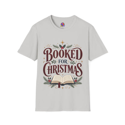T-Shirt — "Booked for Christmas" Literary Holiday Tee