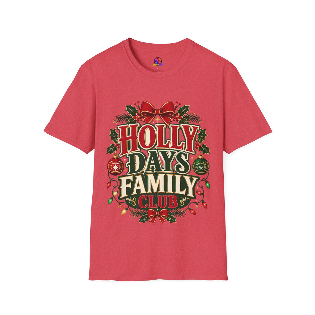 Holly Days Family Club T‑Shirt — Festive Christmas Holiday Tee