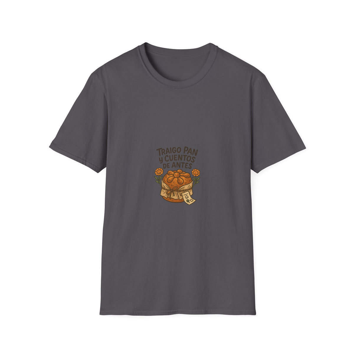 T-Shirt — "Traigo Pan y Cuentos de Antes" Vintage Bread Illustration - Trending Now - October 2026
