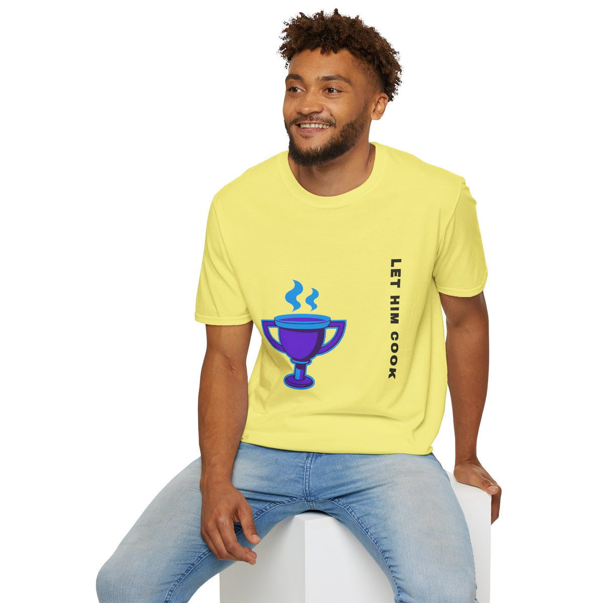 Trophy Mug T‑Shirt — "Let Him Cook" Funny Chef Pride Tee - Trending Now - September 2026