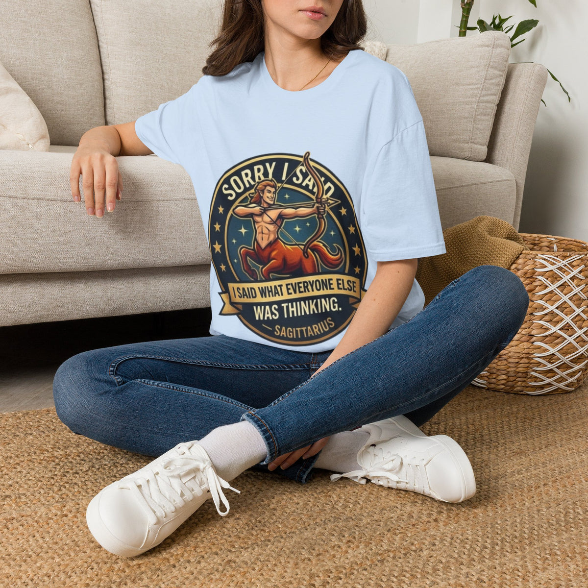 Sagittarius T-Shirt "Sorry I Said What Everyone Else Was Thinking" – Zodiac Archer Graphic Tee