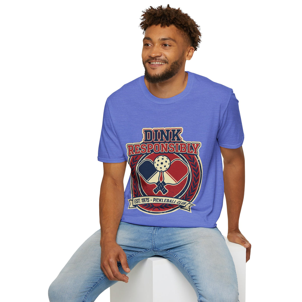 Pickleball T‑Shirt — "Dink Responsibly" Vintage Pickleball Club Tee