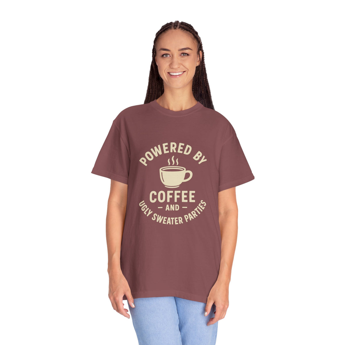 Powered by Coffee T-Shirt — Funny Coffee Lover Tee - Trending Now - October 2026