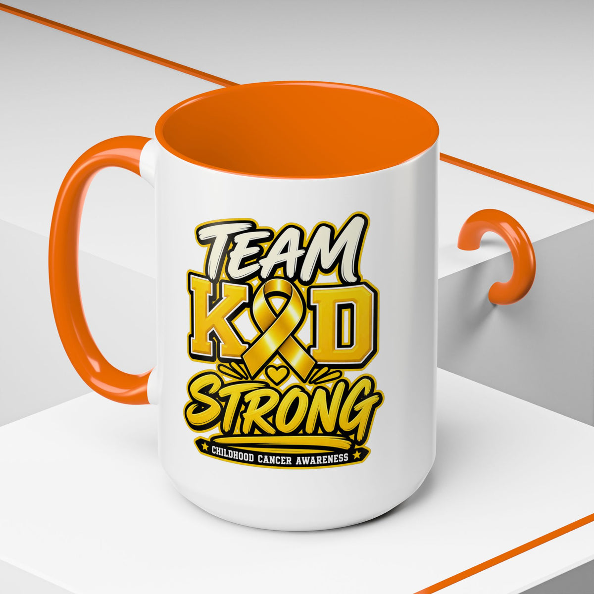 Team KID Strong Childhood Cancer Awareness Coffee Mug