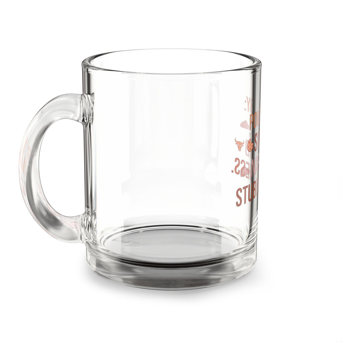 Taurus Zodiac Glass Mug  — "Powered by Snacks, Naps and Stubbornness" Funny Coffee Cup