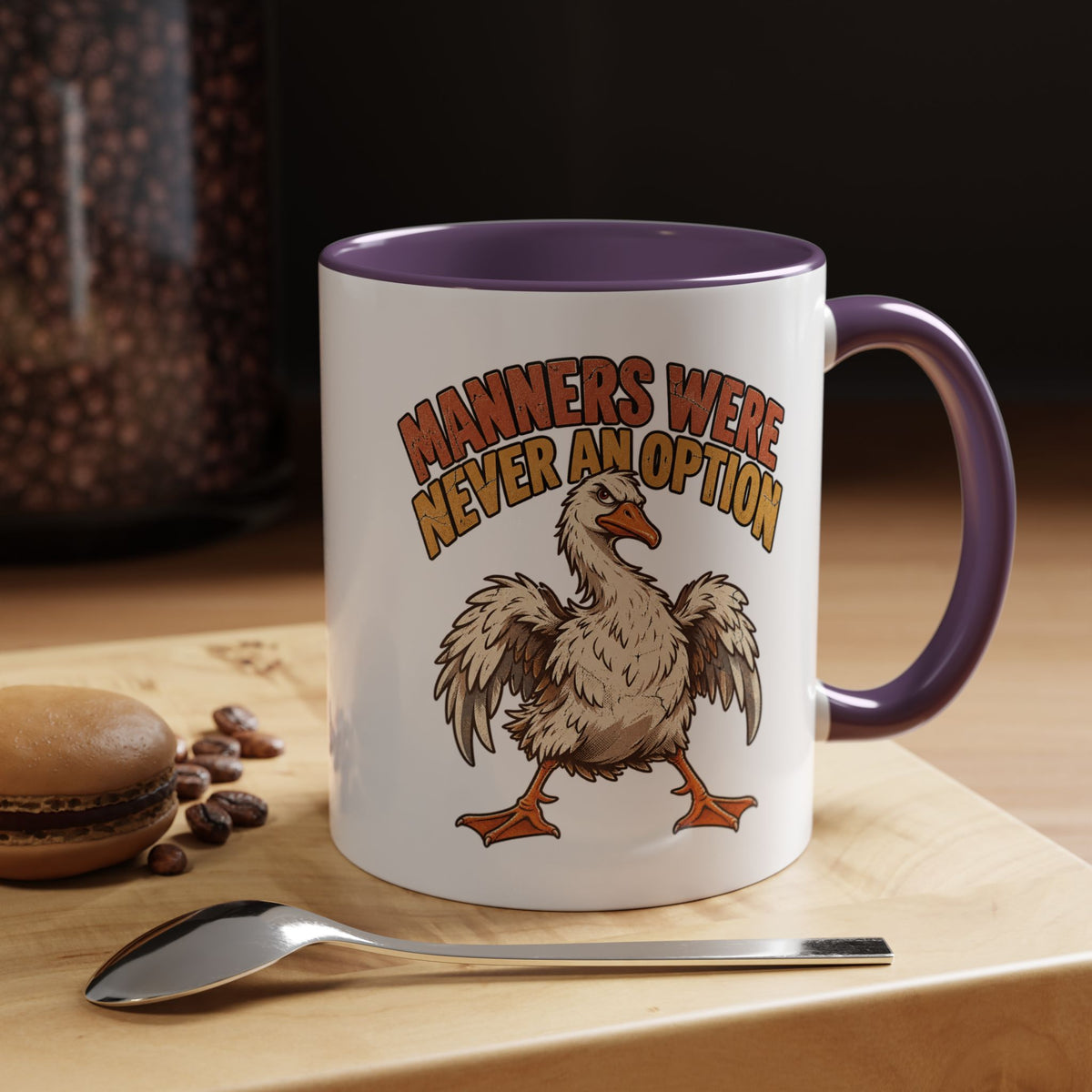 Manners Were Never An Option Funny And Witty  Coffee Mug