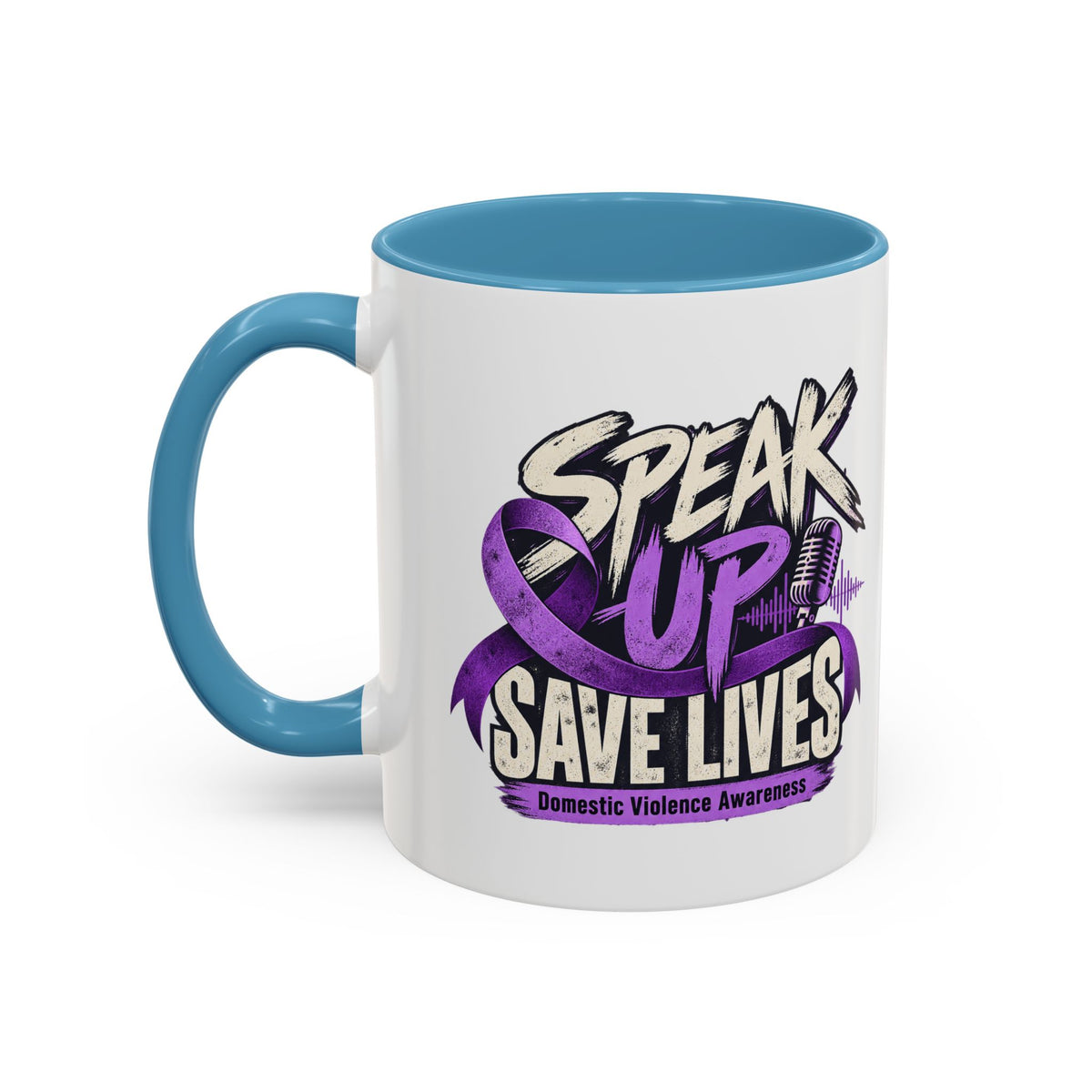 Speak Up Save Lives Domestic Violence Awareness Coffee Mug