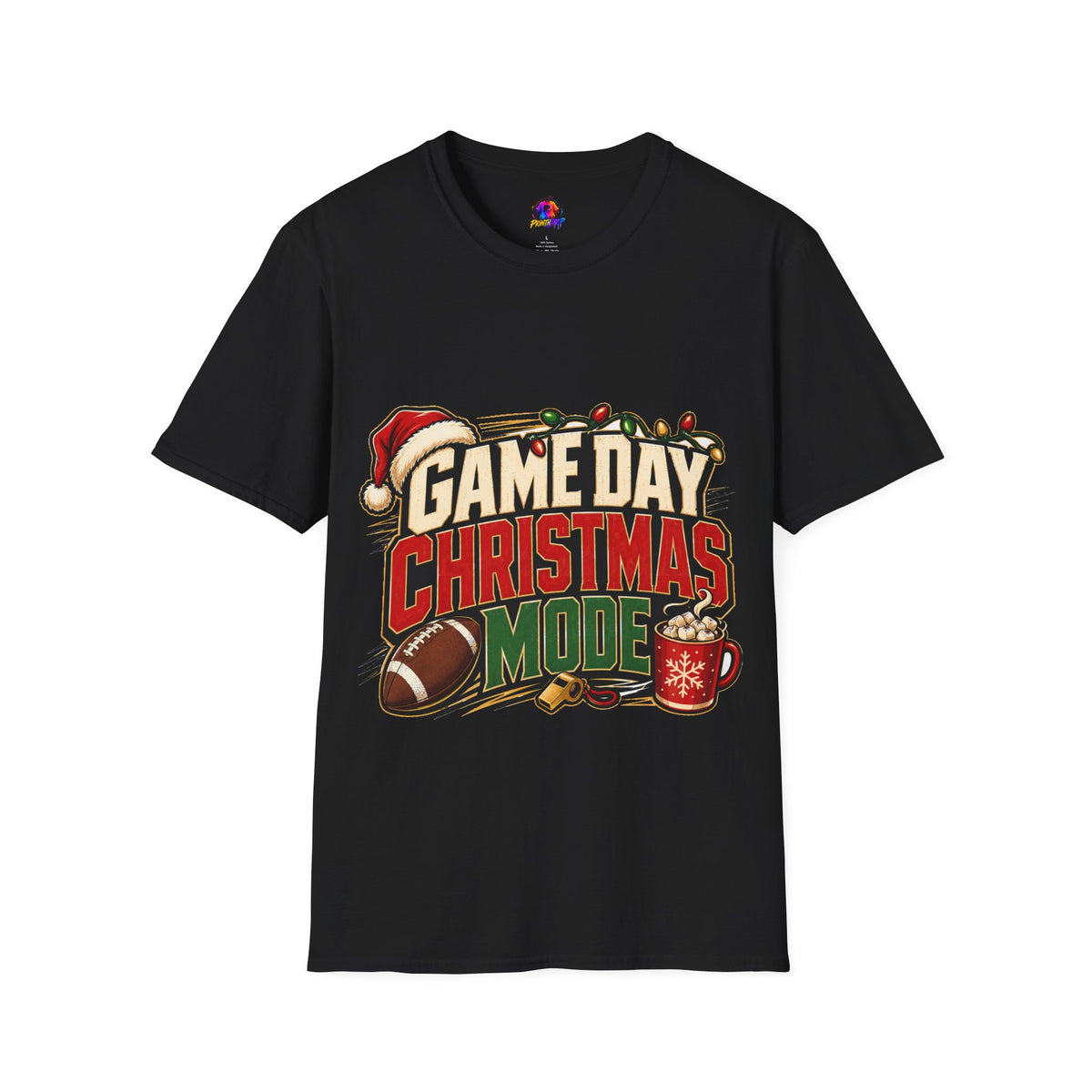Game Day Christmas T-Shirt — Football Holiday Mode Tee