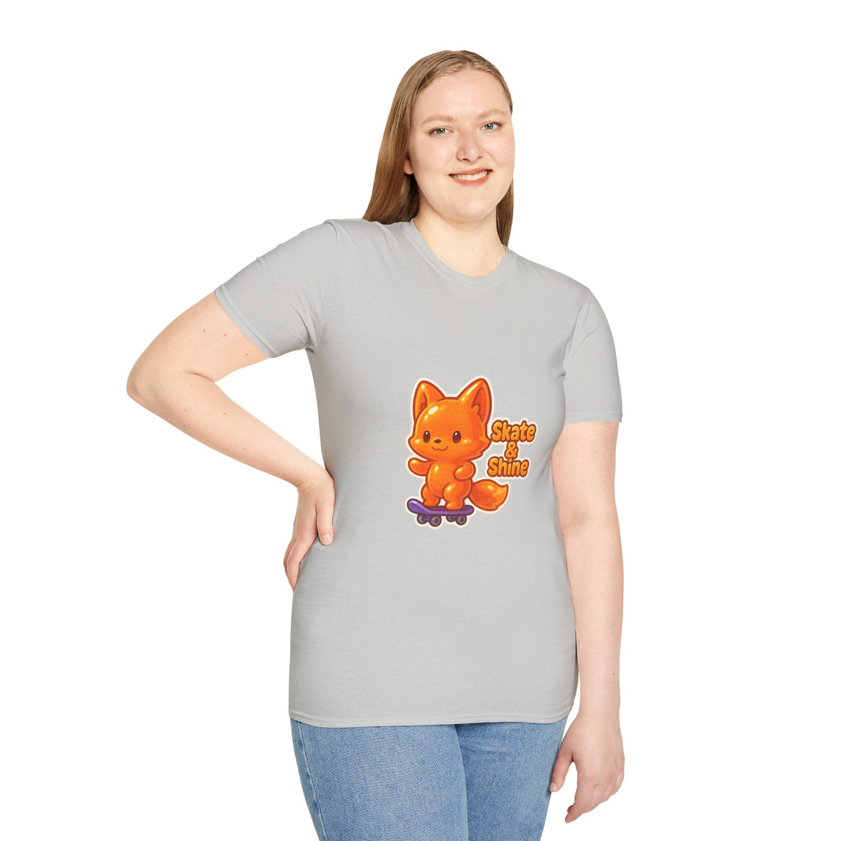 Cute Orange Fox Skateboard T-Shirt — "Gotta Skate" Graphic Tee - Trending Now - October 2026