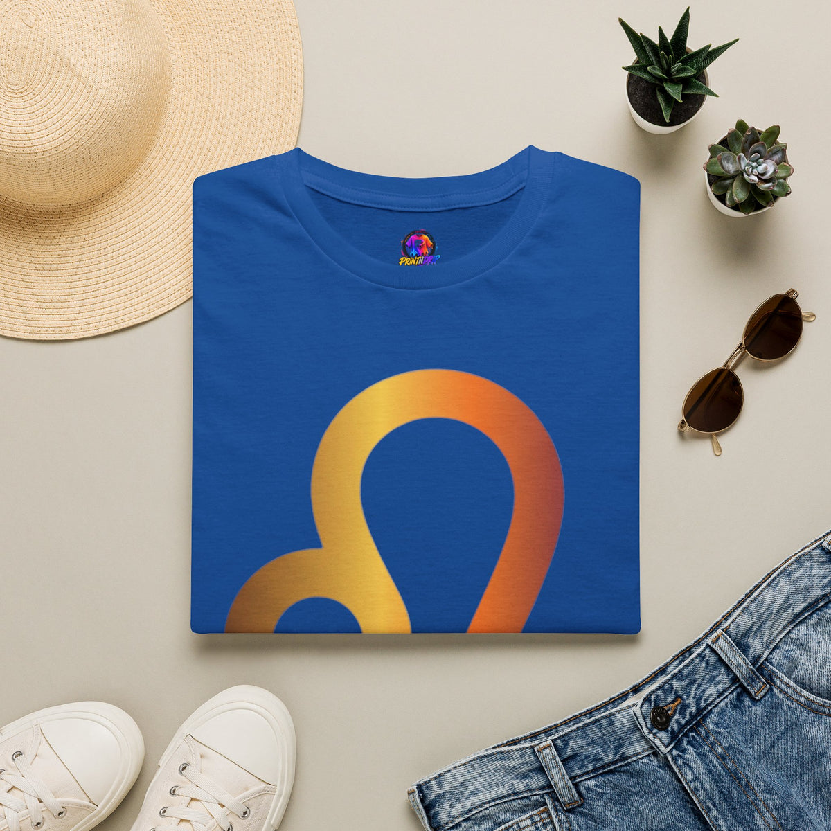 Leo Zodiac Drip T-Shirt — Colorful Astrology Sign Tee