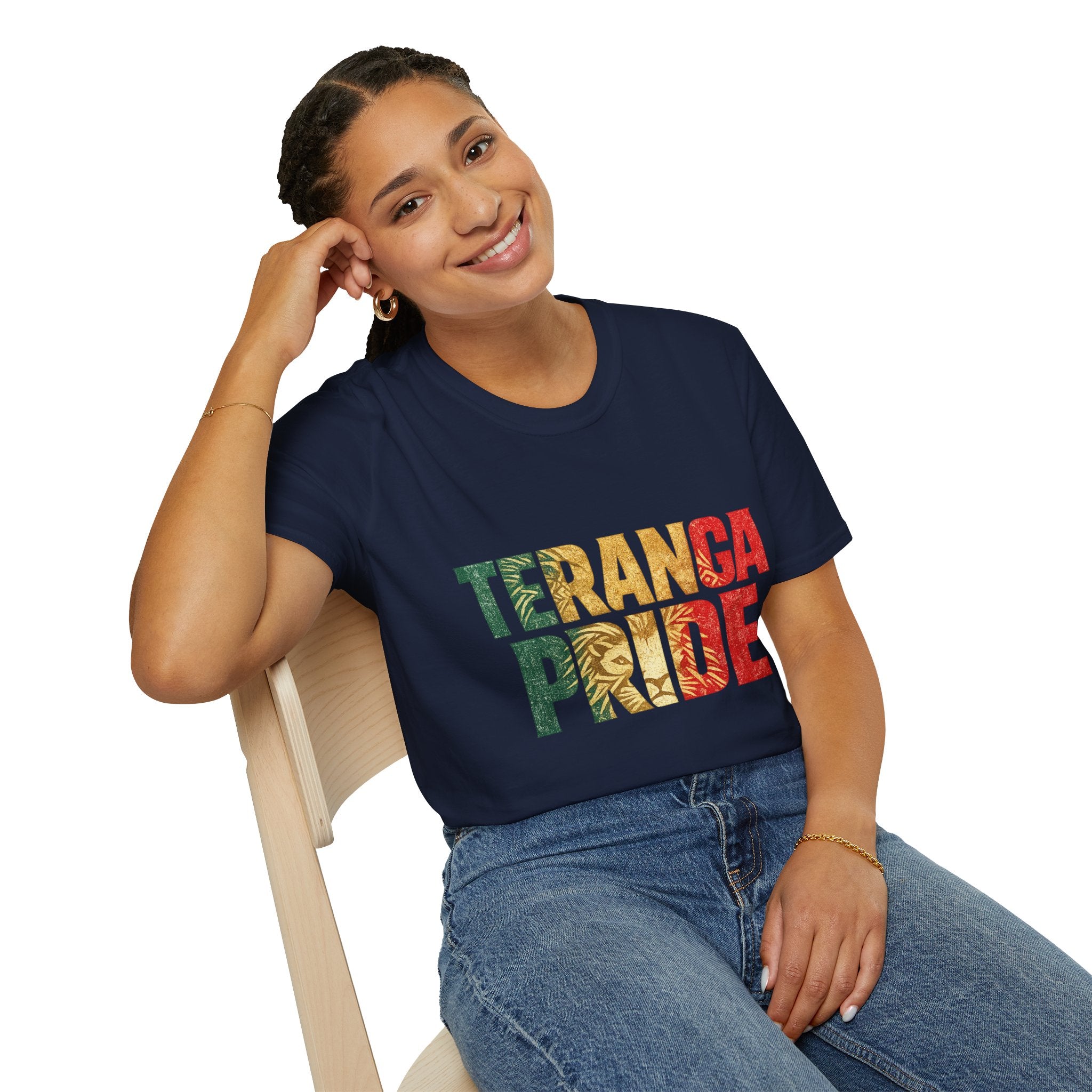 Senegal Teranga Pride T-Shirt — Senegal Flag Colors & Lion Graphic
