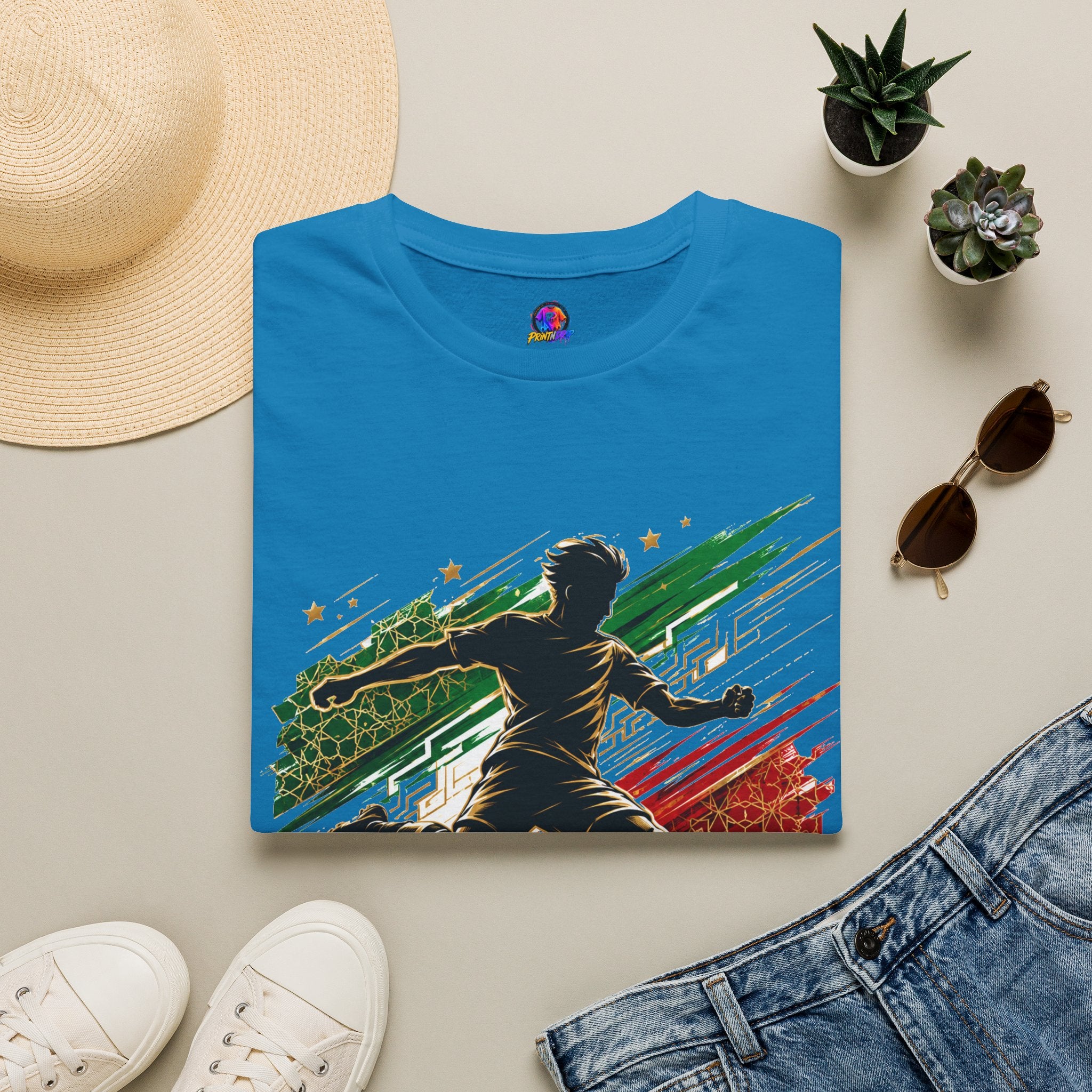 Iran Persian Pride Soccer Tee — Iranian Football Fan T-Shirt