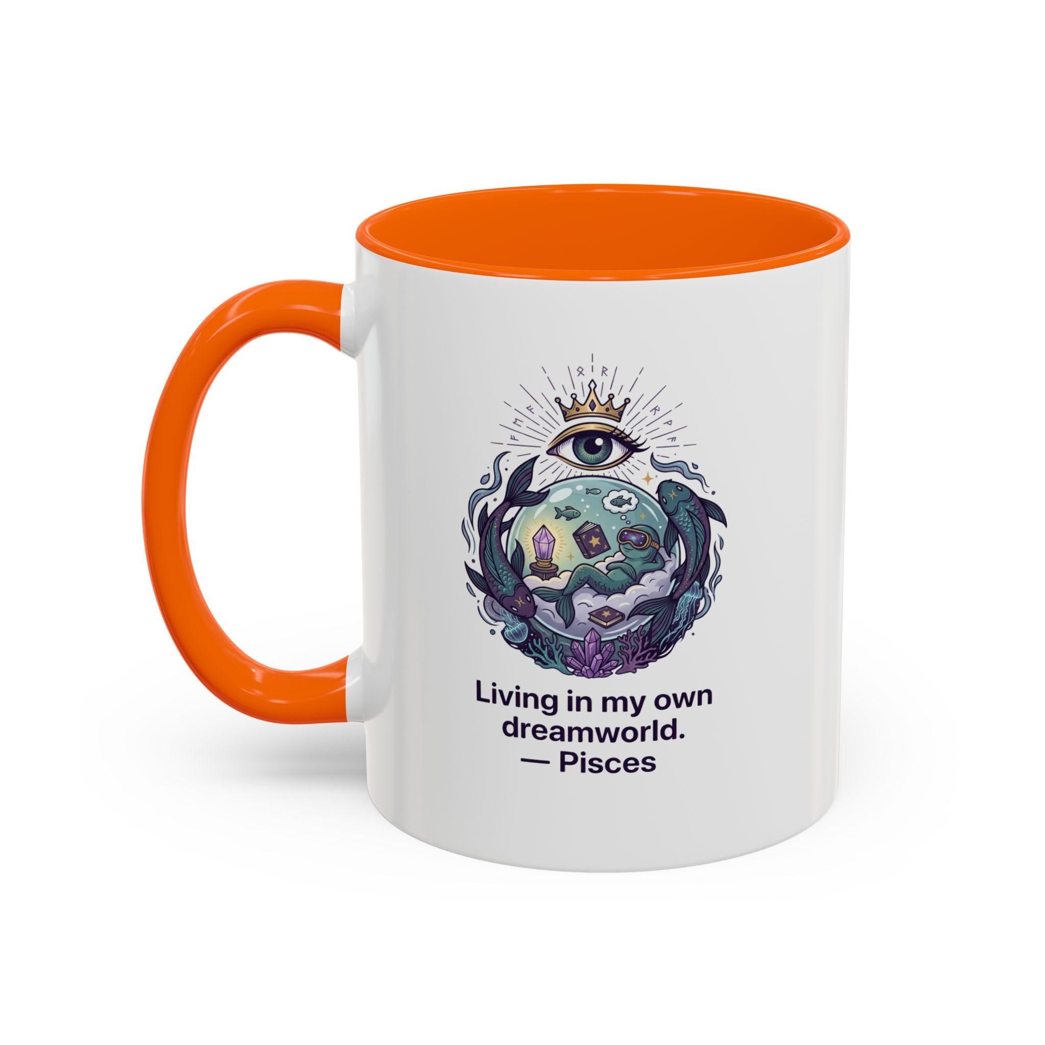 Pisces Coffee Mug — Living in My Own Dreamworld Accent Mug