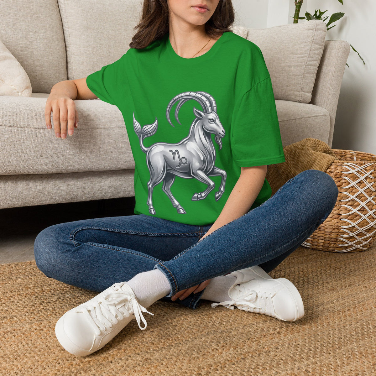 Capricorn Goat Zodiac T-Shirt — Mythical Sea-Goat Horoscope Tee