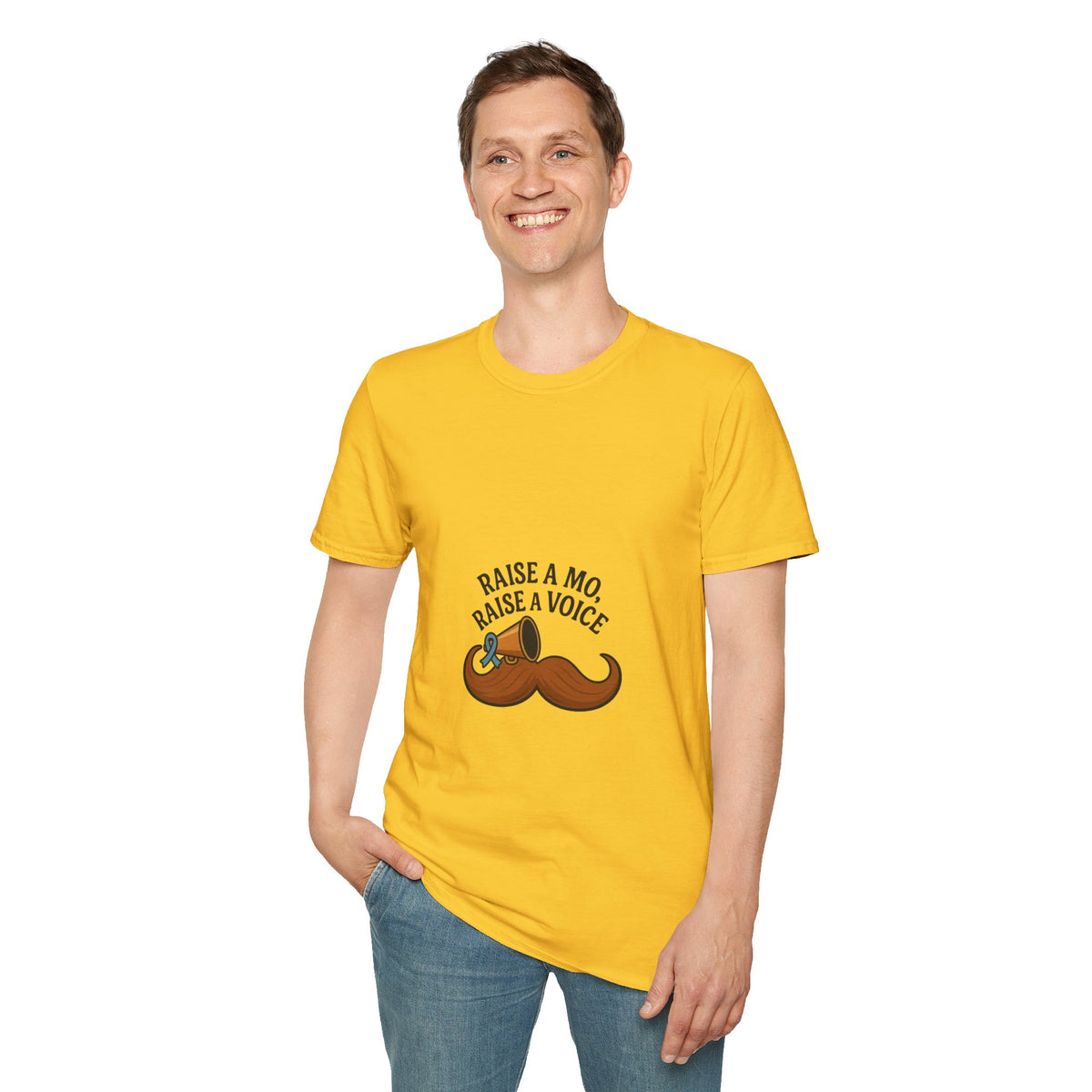 Raise a Mo, Raise a Voice Mustache T-Shirt - Trending Now - October 2026