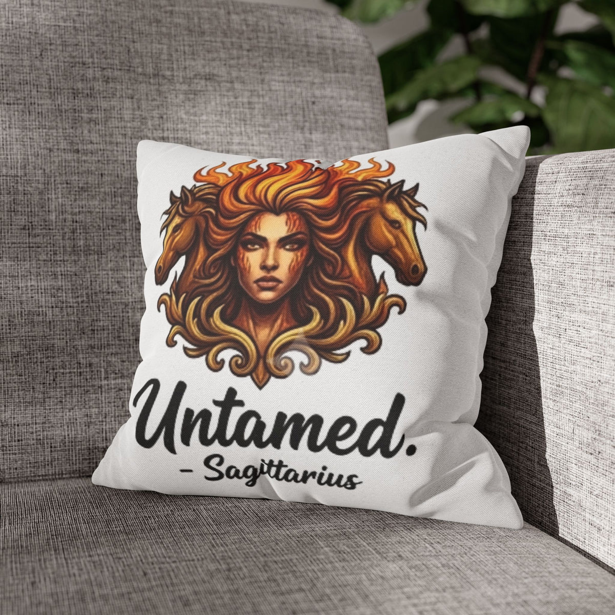 Sagittarius 'Untamed' Decorative Pillowcase – Astrology Zodiac Home Accent