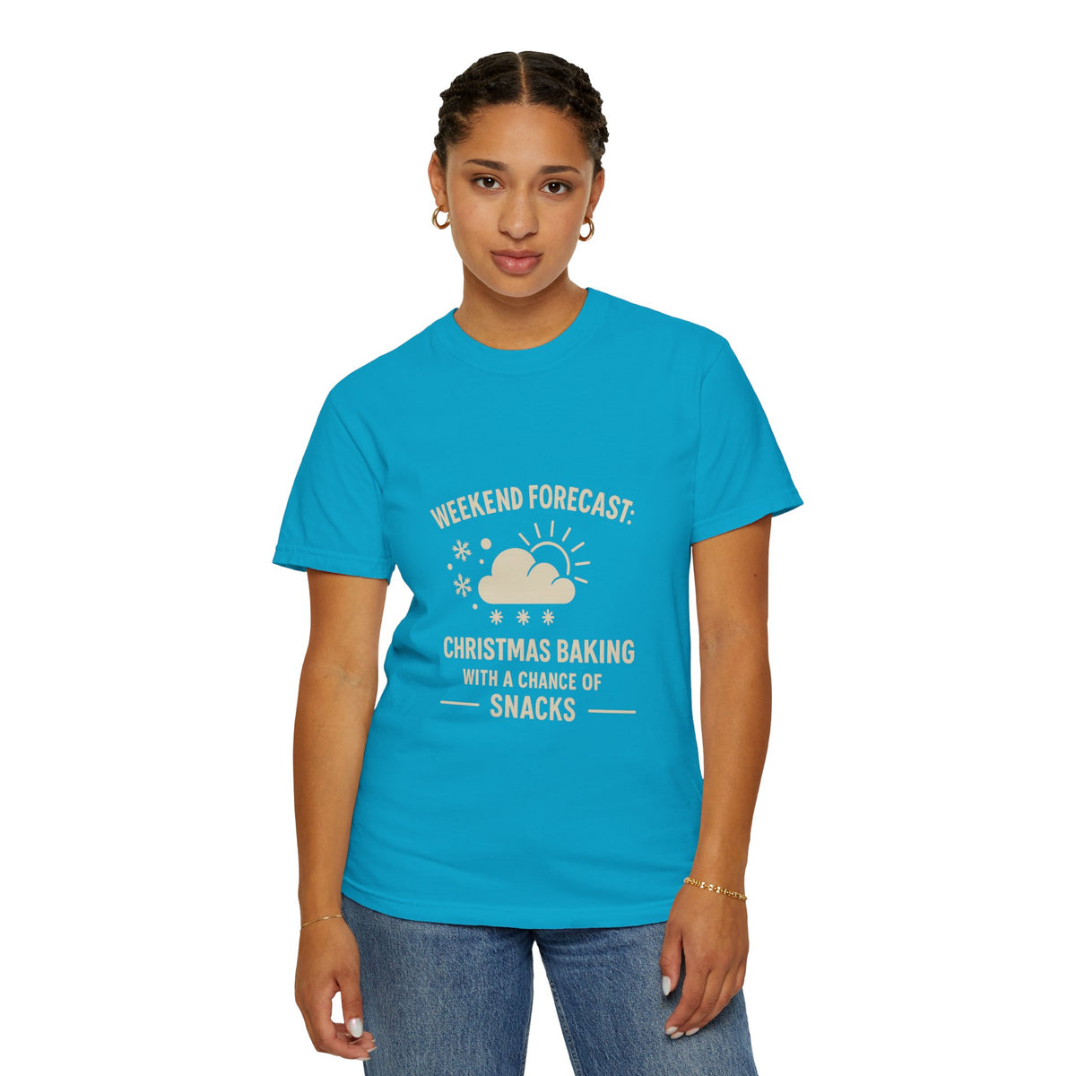 Christmas Baking T-Shirt — "Weekend Forecast: Christmas Baking with a Chance of Snacks"- Trending Now - October 2026