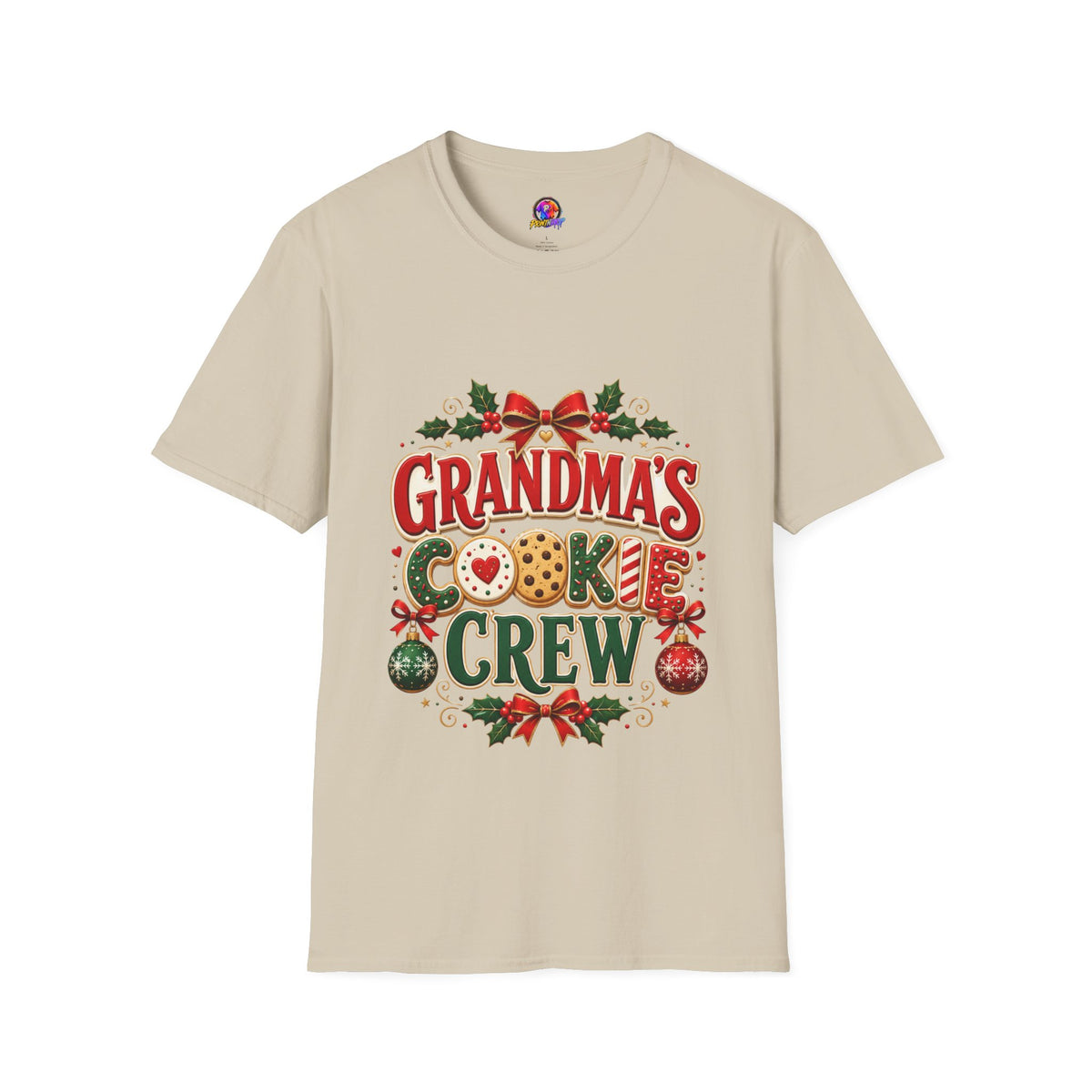 Grandma's Cookie Crew T-Shirt — Festive Christmas Baking Tee
