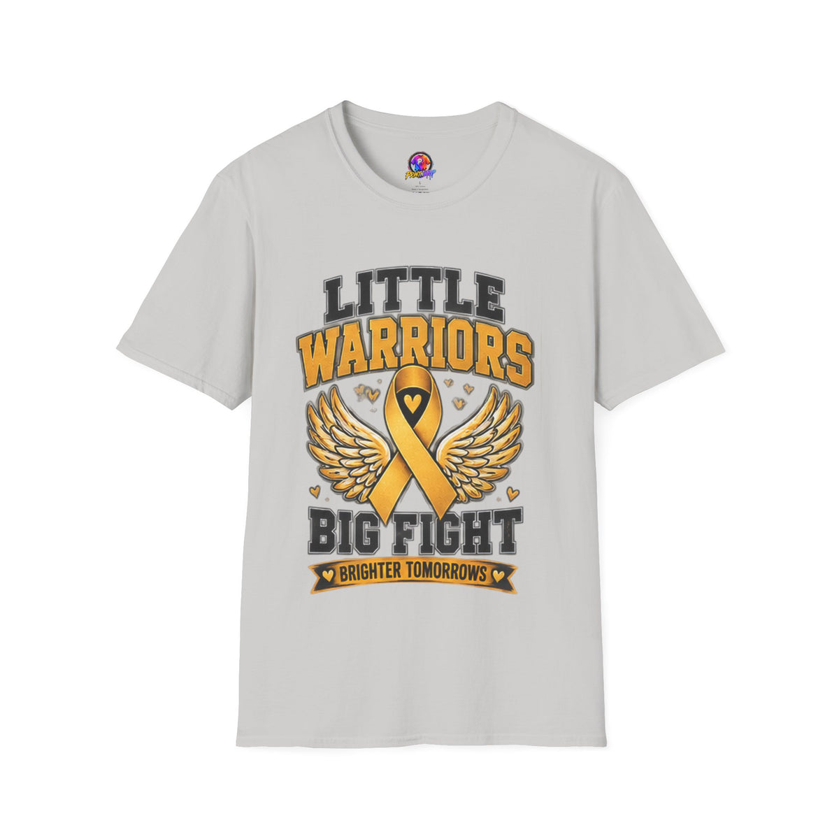 Kids T-Shirt — "Little Warriors Big Fight" Childhood Cancer Awareness Tee