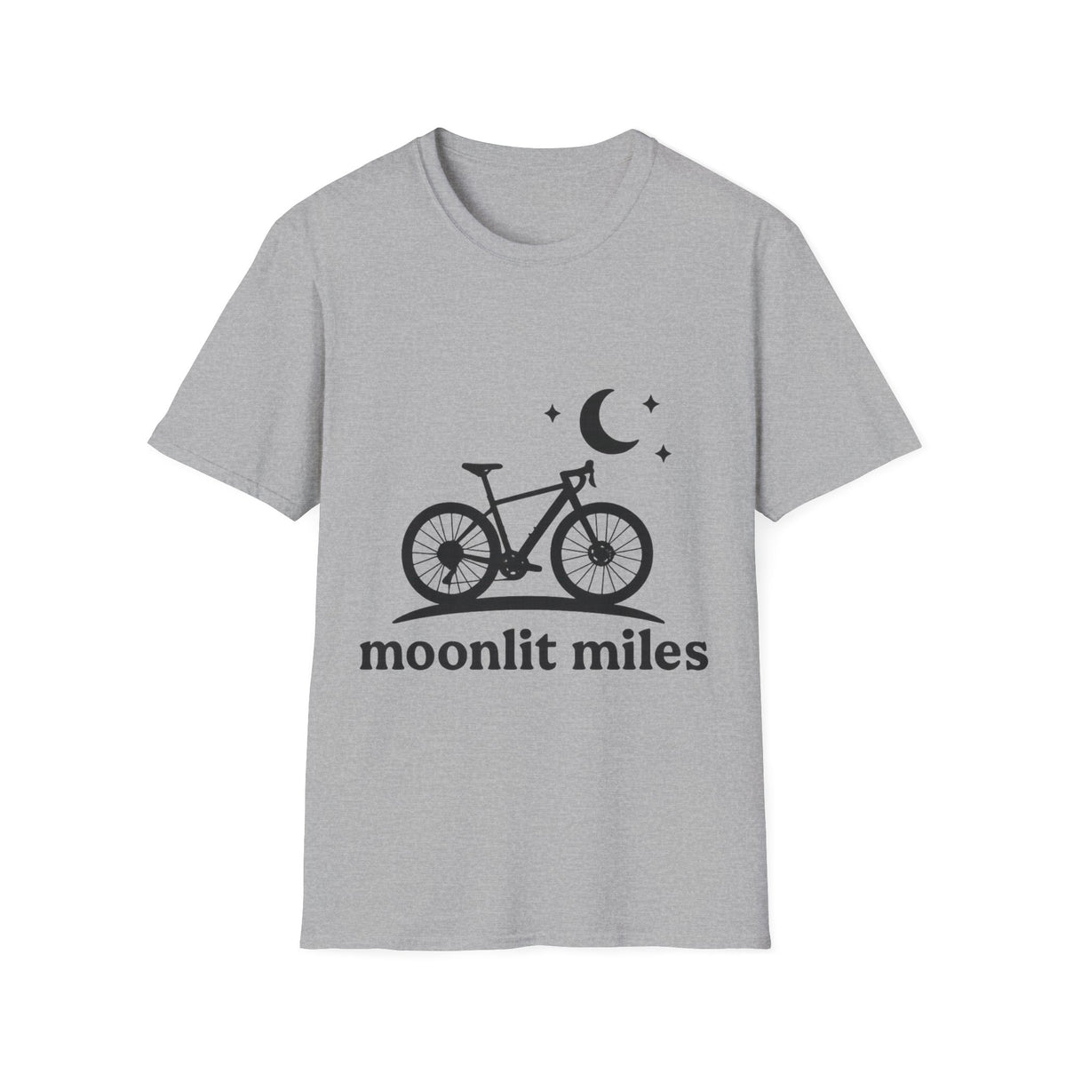 "Moonlit Miles" Celestial Cycling Tee | Night Rider Bike Graphic T-Shirt - Trending Now - September 2026