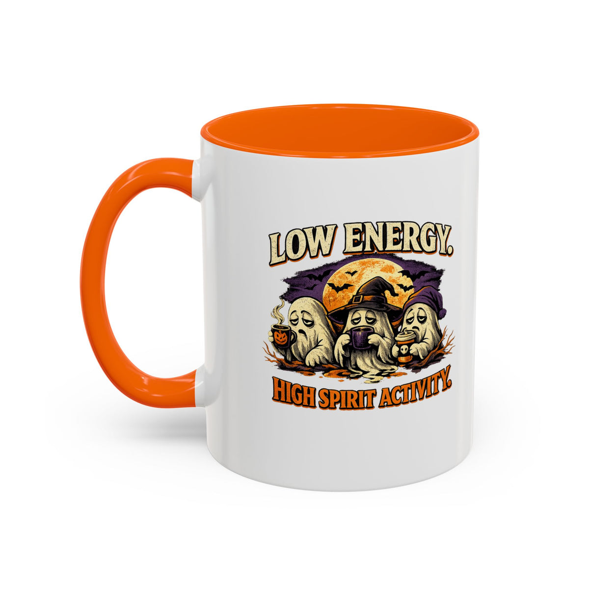 Halloween  Low Energy High Spirit  Accent Coffee Mug