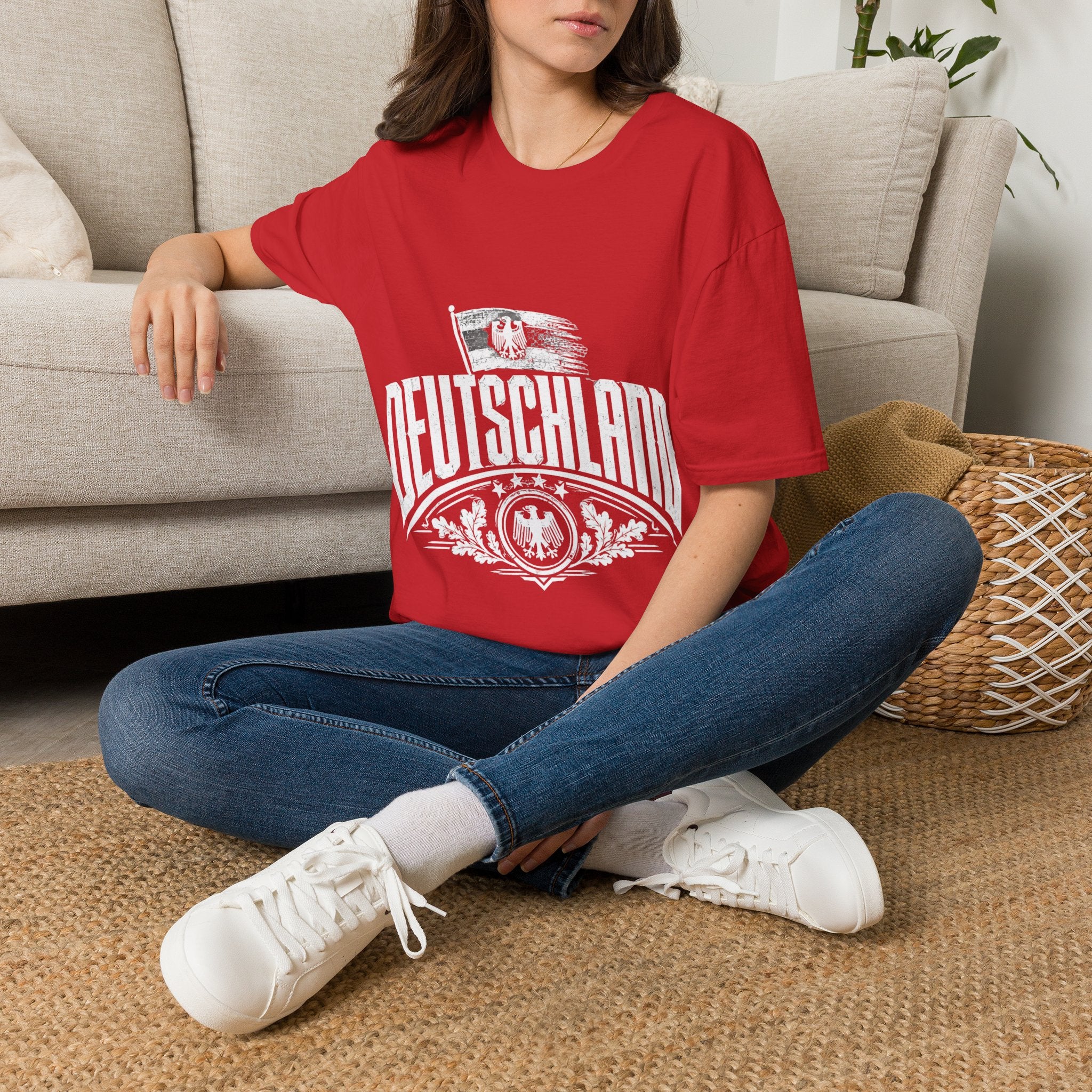 Germany Deutschland T-Shirt — Vintage German Crest Soccer Fan Tee