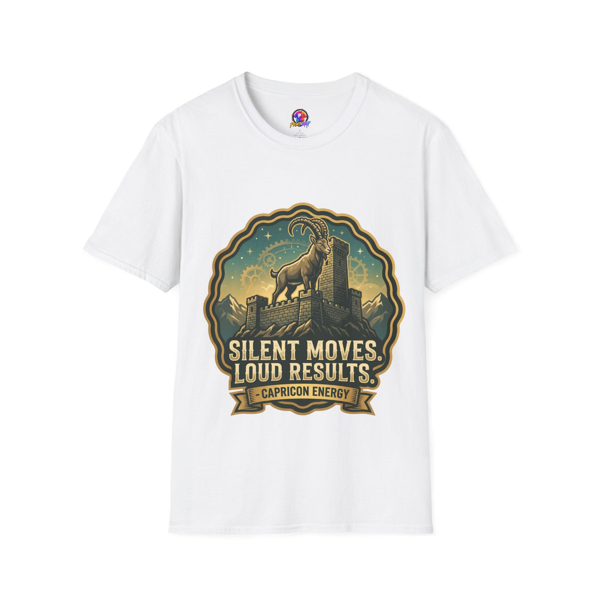 Capricorn Energy T-Shirt — "Silent Moves, Loud Results" Zodiac Tee