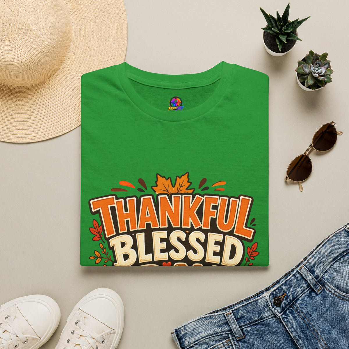 Thanksgiving T-shirt Thankful Blessed Gravy Obsessed T-Shirt — Thanksgiving Fall Turkey Dinner Tee