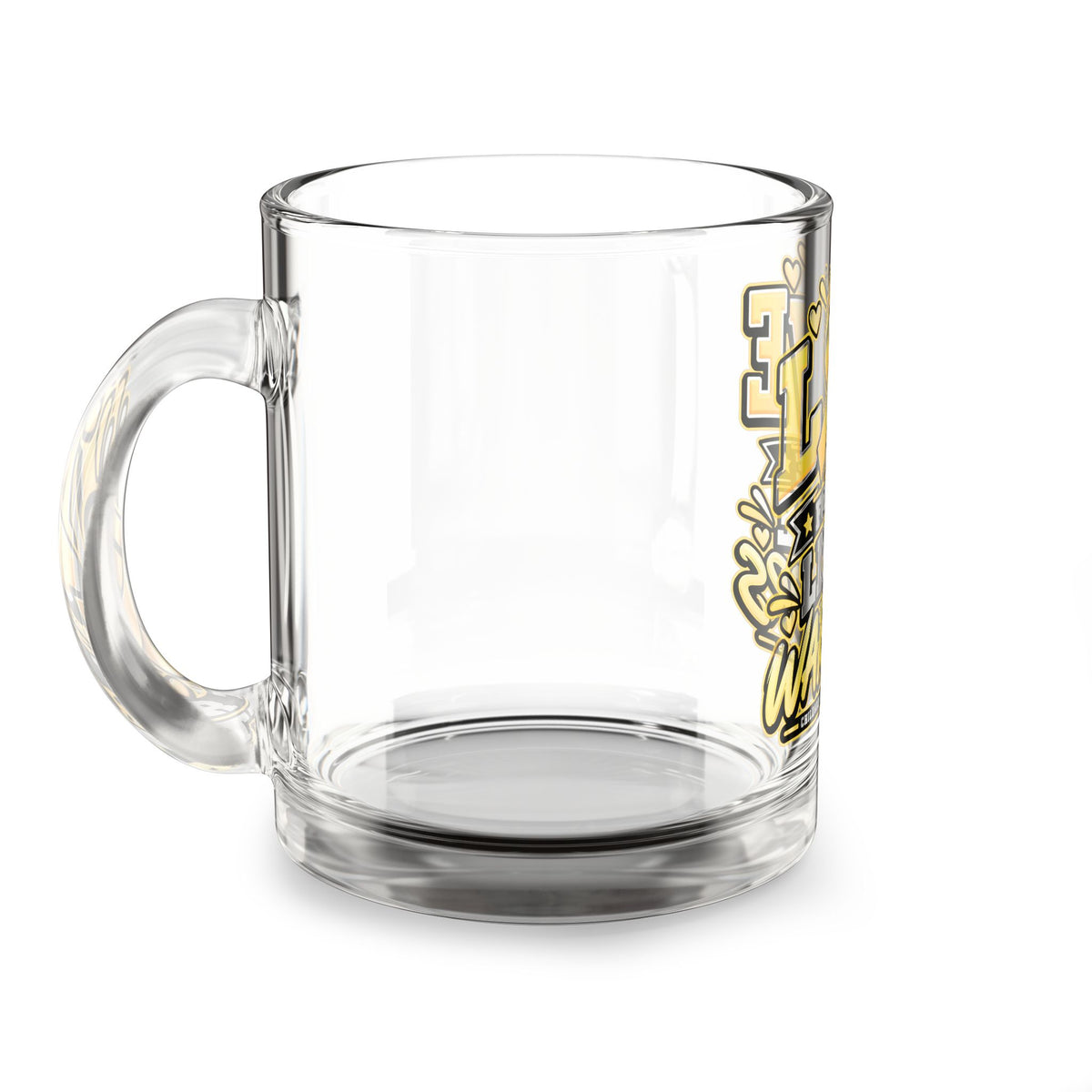 Love for the Little Warriors Childhood Cancer Awareness Glass Mug