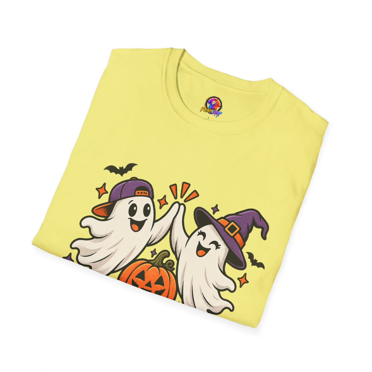 Boo Crew Halloween T-Shirt — Cute Ghosts & Pumpkin Graphic