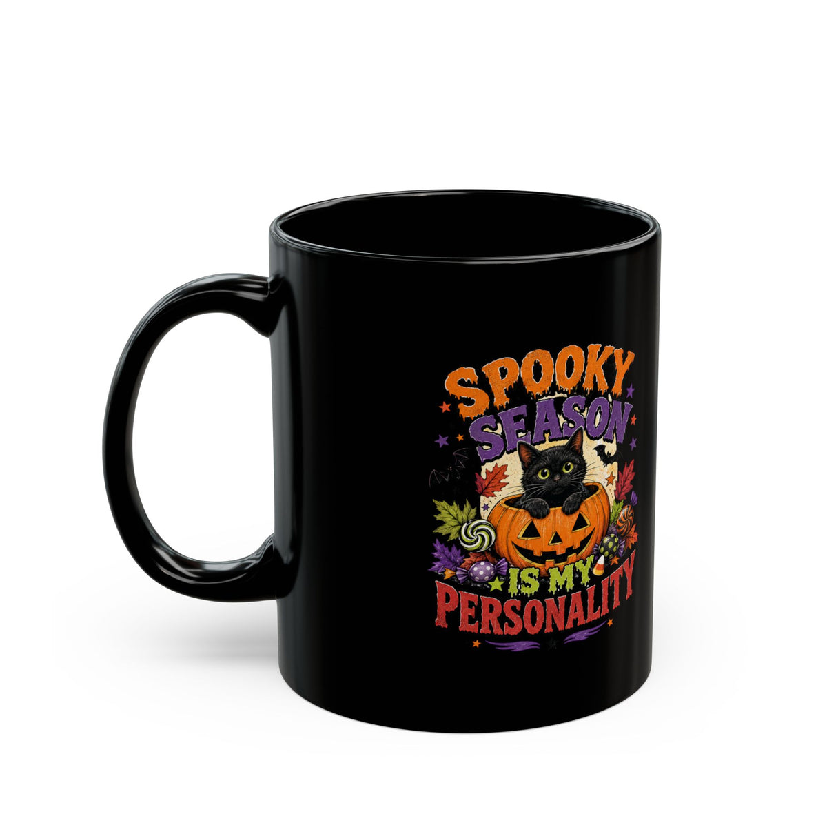 Halloween Spooky Season Is My Personality Black Halloween Mug