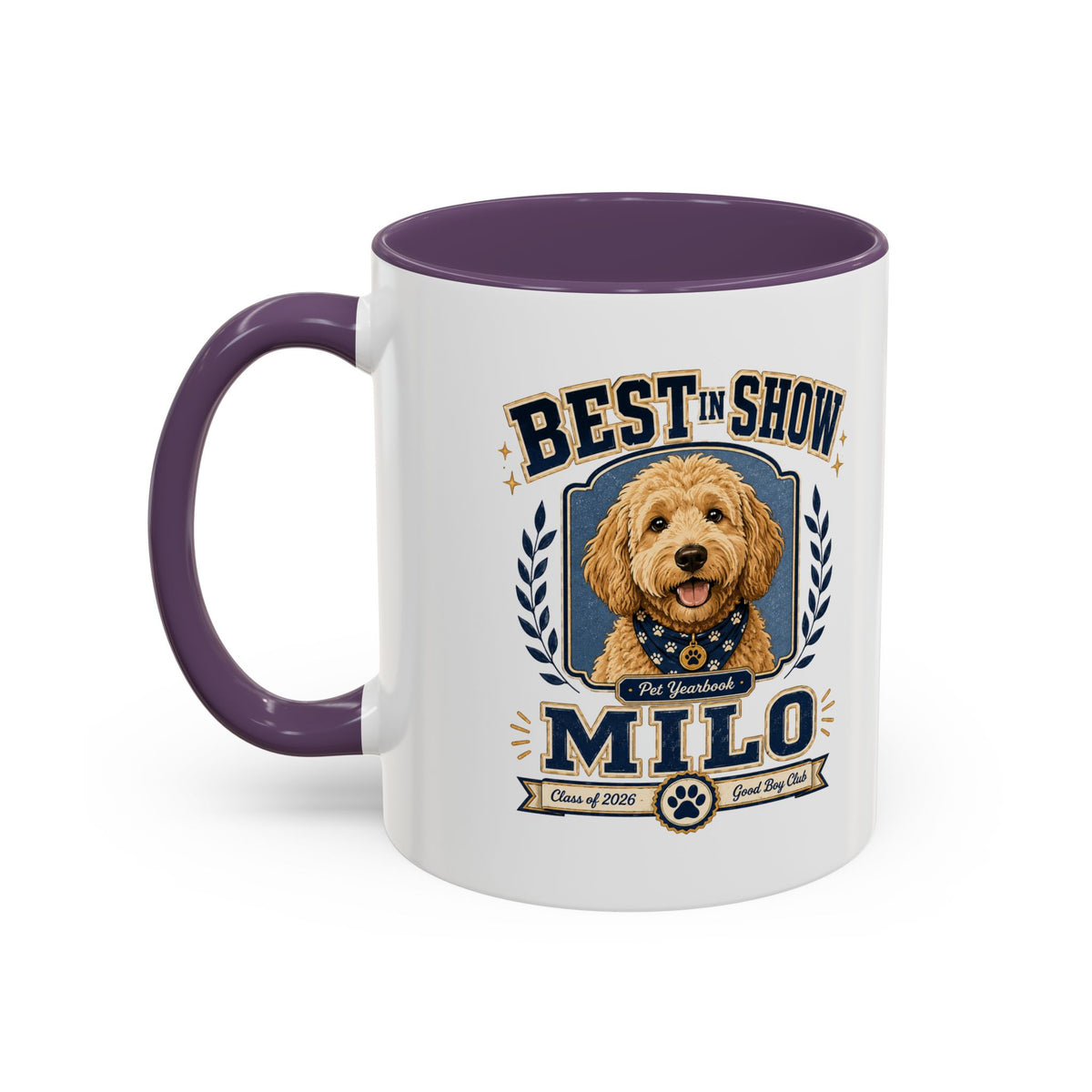 Milo Bailey Dog Dad Mom Best in Show Milo Coffee Mug — Personalized Dog Lover Accent Mug