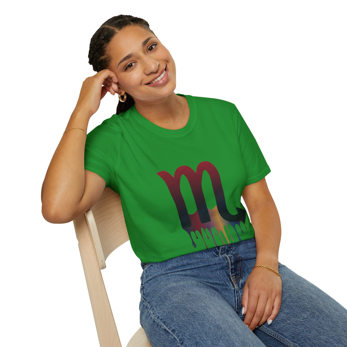 Scorpio Drip Symbol T-Shirt — Zodiac Scorpion Astrology Tee