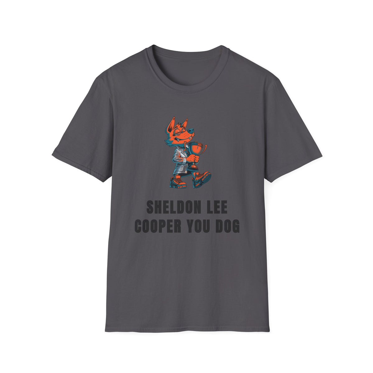 Cute Red Fox Graphic T-Shirt — "Sheldon Lee Cooper You Dog" - Trending Now - September 2026