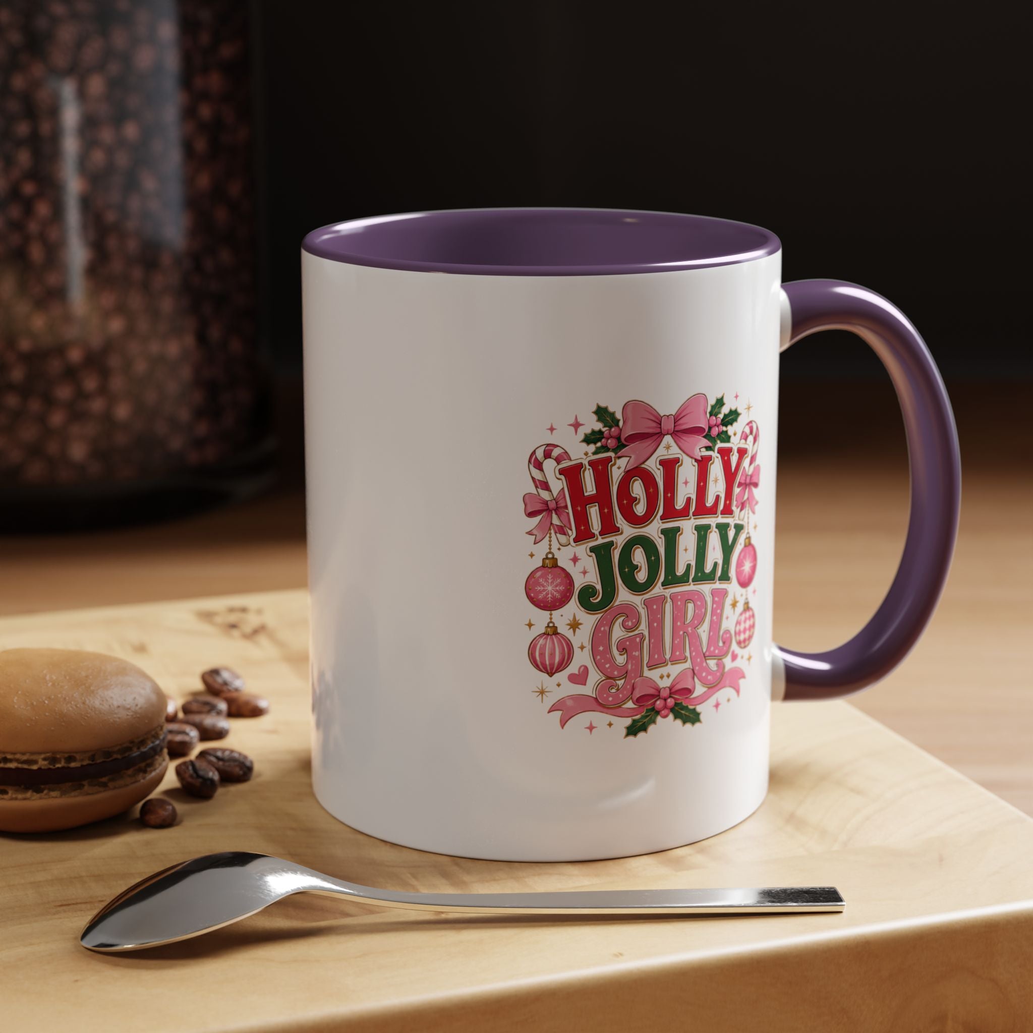 Accent Coffee Mug Holly Jolly Girl