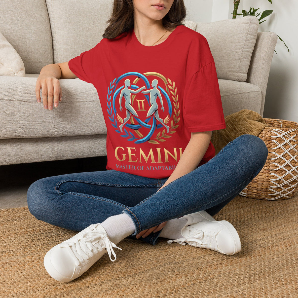 Gemini Zodiac T-Shirt — 'Gemini: Master of Adaptation' Astrological Graphic Tee