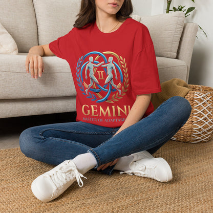 Gemini Zodiac T-Shirt — 'Gemini: Master of Adaptation' Astrological Graphic Tee