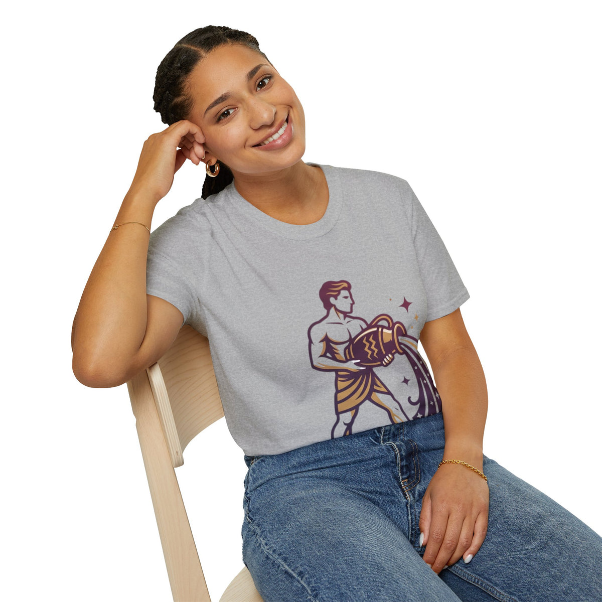 Aquarius Zodiac T-Shirt — Water Bearer Astrology Tee