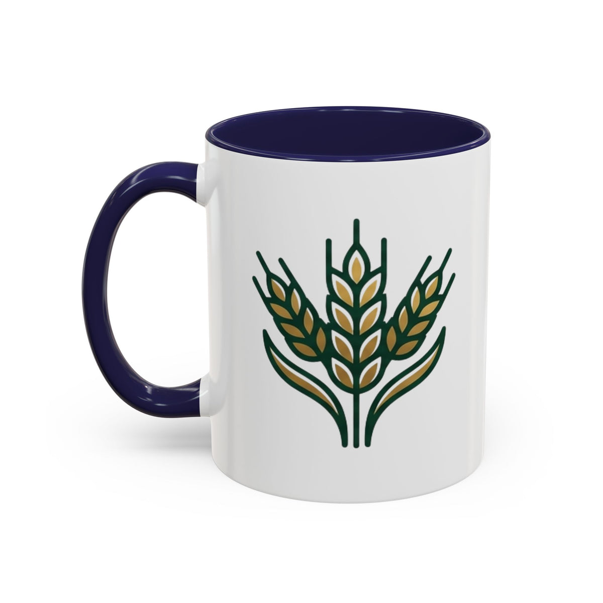 Virgo Zodiac Wheat Ear Accent Coffee Mug – Rustic Farmhouse Tea Cup
