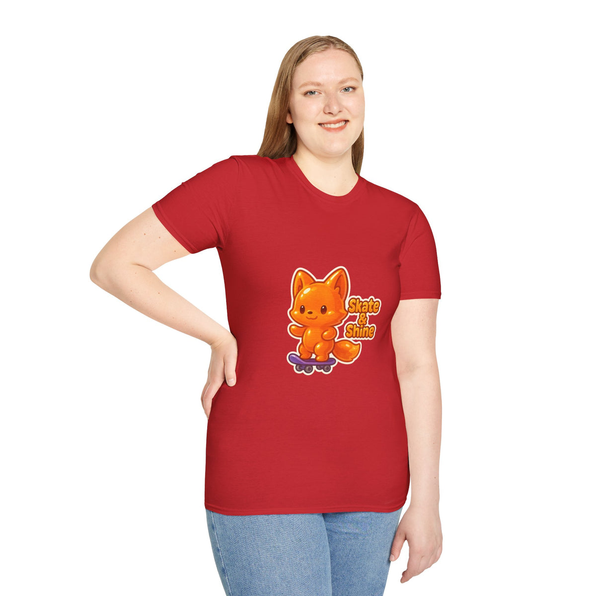 Cute Orange Fox Skateboard T-Shirt — "Gotta Skate" Graphic Tee - Trending Now - October 2026