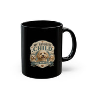 Milo Bailey Dog Dad Mom Dog Mom Mug — “My Favorite Child” Black Coffee Cup