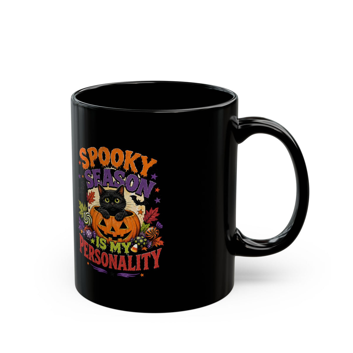 Halloween Spooky Season Is My Personality Black Halloween Mug