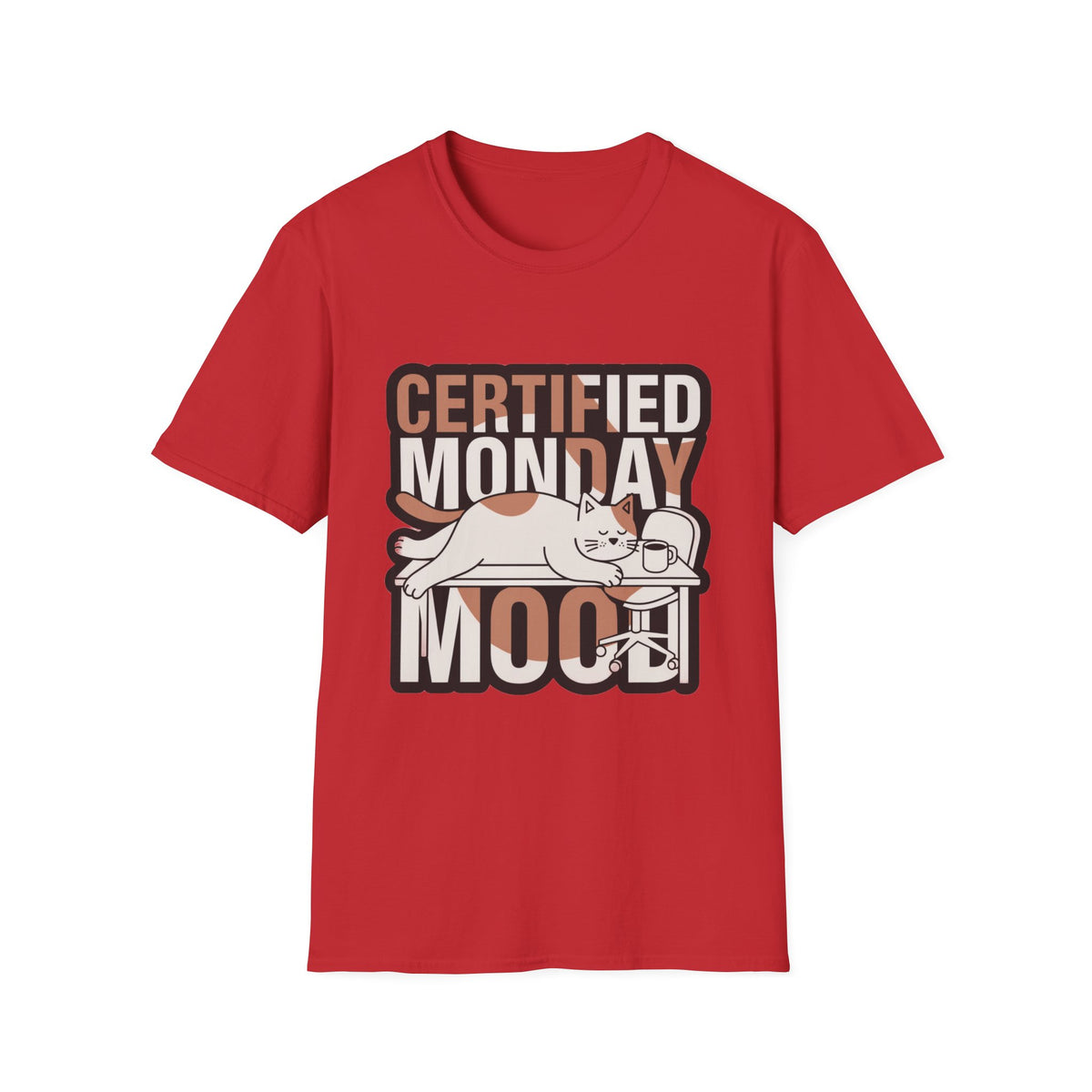 Certified Monday Mood T-Shirt — Funny Cat Graphic Tee - Trending Now - August 2026