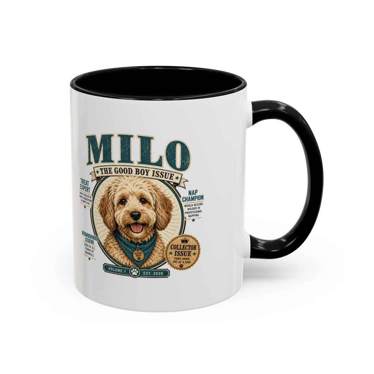 Milo Bailey Dog Dad Mom Milo Dog Mug — “The Good Boy Issue” Decorative Coffee Cup