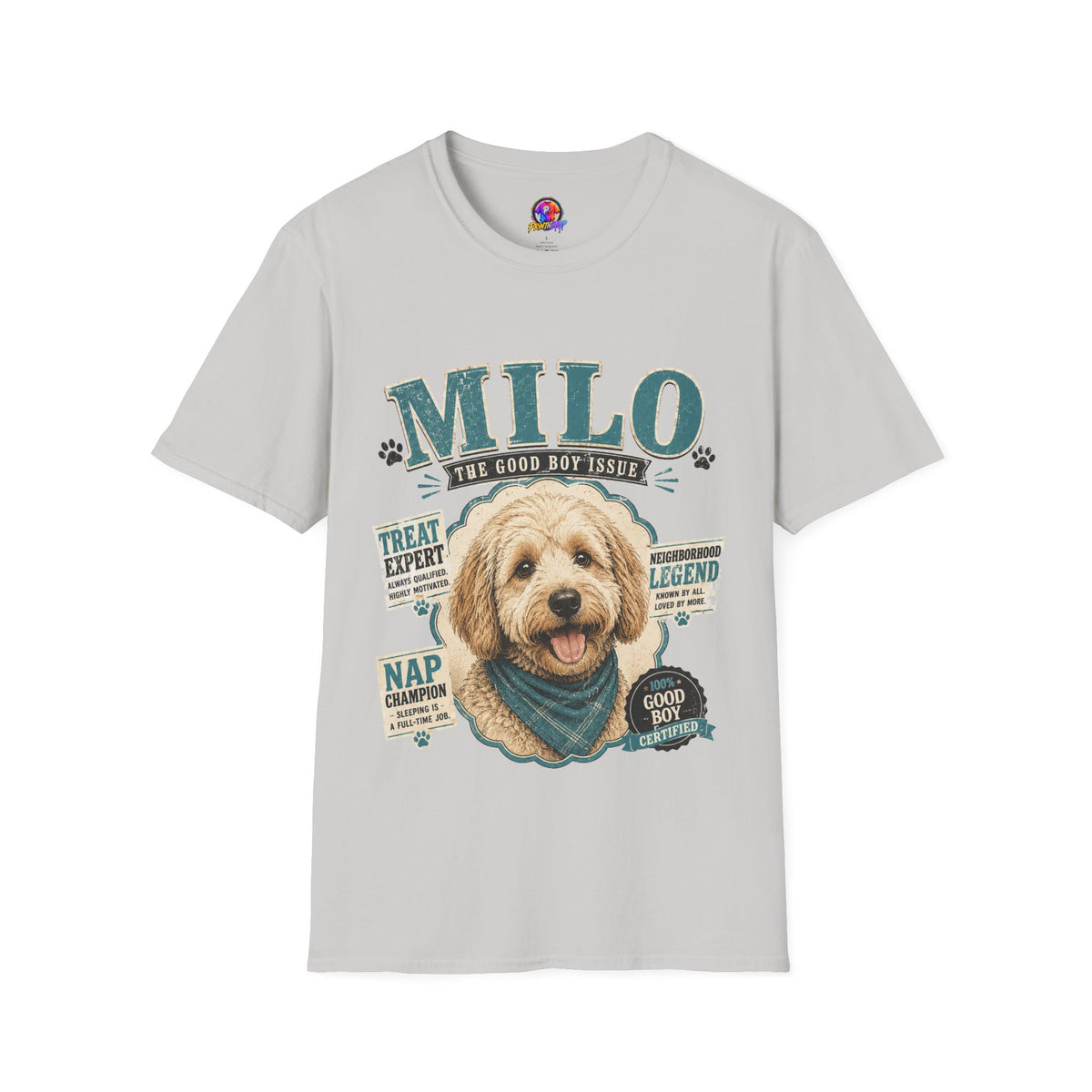 Milo "The Good Boy Issue" Dog Portrait T-Shirt