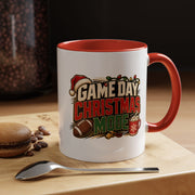 Modern Day Christmas Game Day Christmas Mode Coffee Mug - Holiday Football Mug (11/15oz)