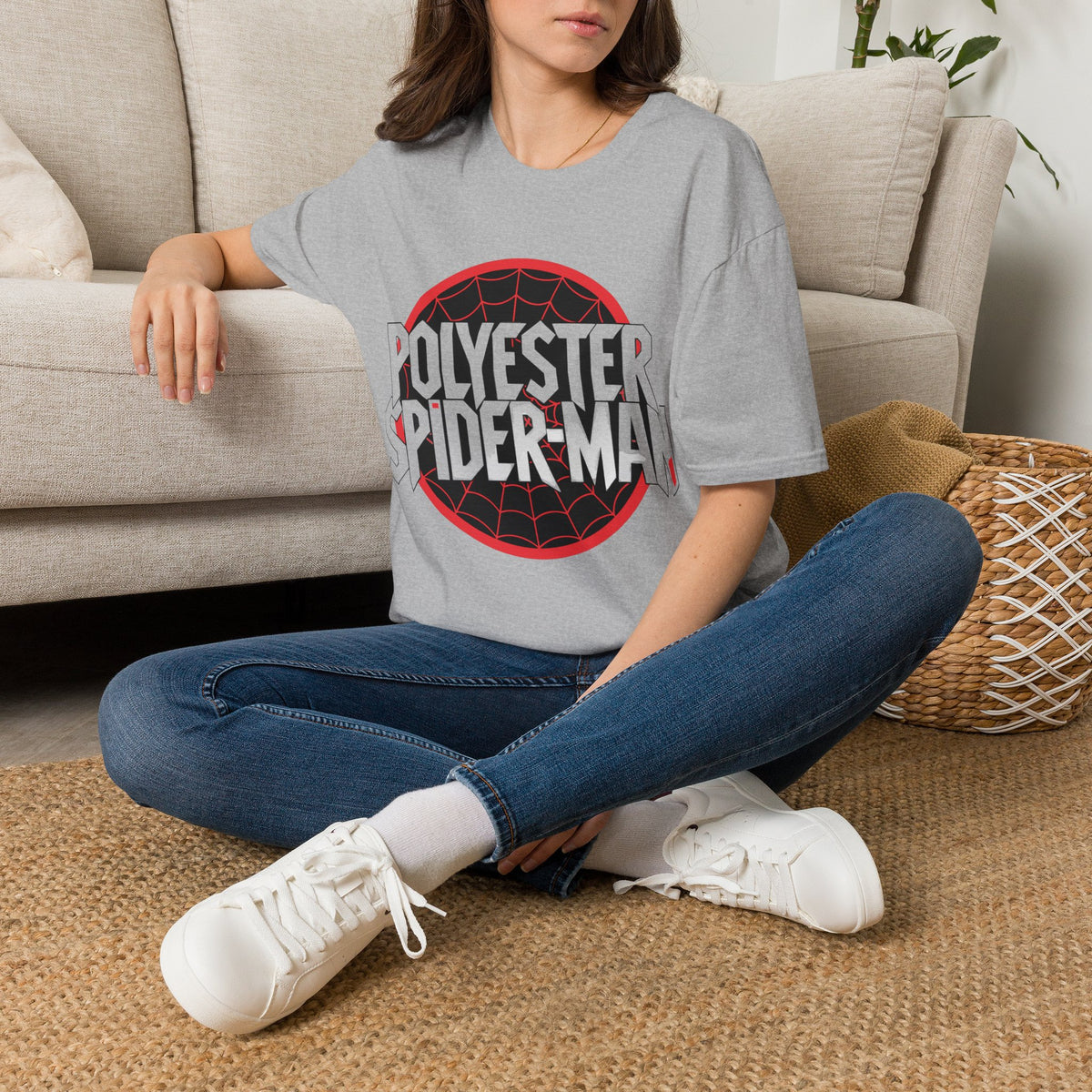 Polyester Spider-Man T-Shirt — Retro Web Logo Graphic Tee - Trending Now - August 2026