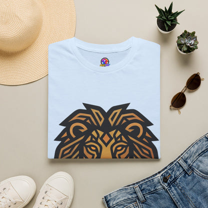 Lion Head T-Shirt — Geometric Tribal Lion Graphic Tee